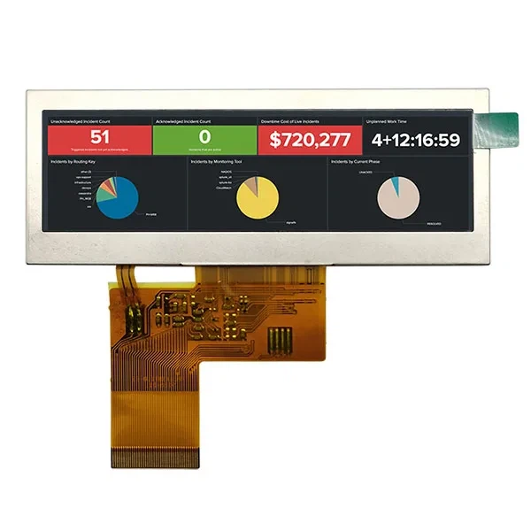 3.9 Inch 480x128 40 Pin RGB Interface Bar LCD Panel